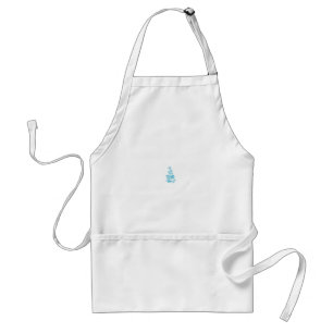 Ball Blue, Medium Turquoise decorative design Standard Apron