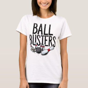 Ball Busters Couples Matching Bowling Player T-Shirt