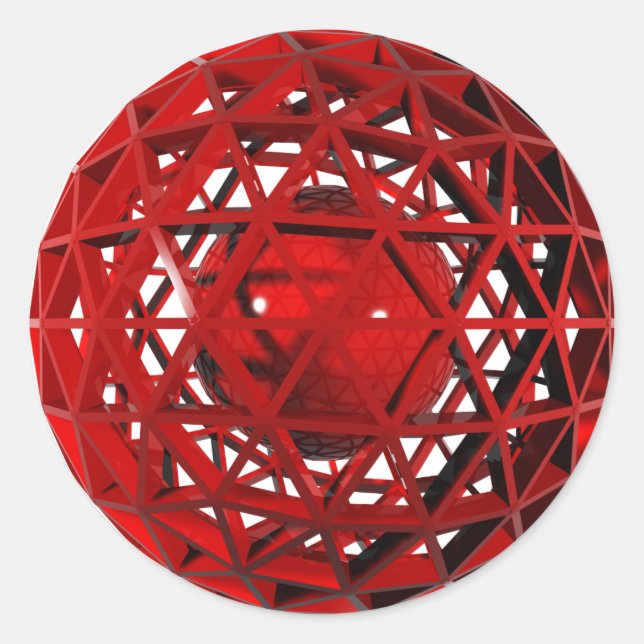 ball classic round sticker (Front)