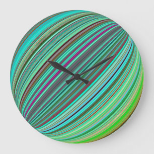 Ball Color Colour Optical Illusion Rainbow Large Clock