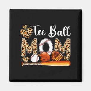 Ball cute mum leopard costume baseball mother's da magnet