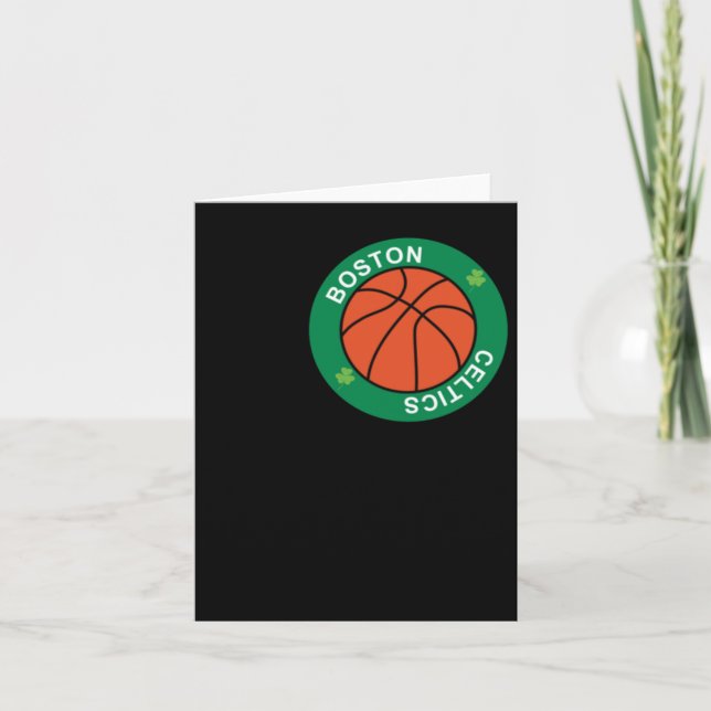 Ball Dedicated To The Boston Celtics Basketball Te Card (Front)