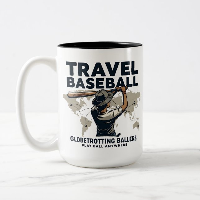 Ball for fan Two-Tone coffee mug (Left)