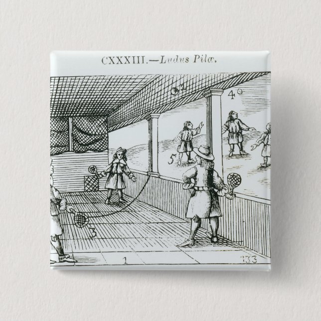 Ball Game 15 Cm Square Badge (Front)