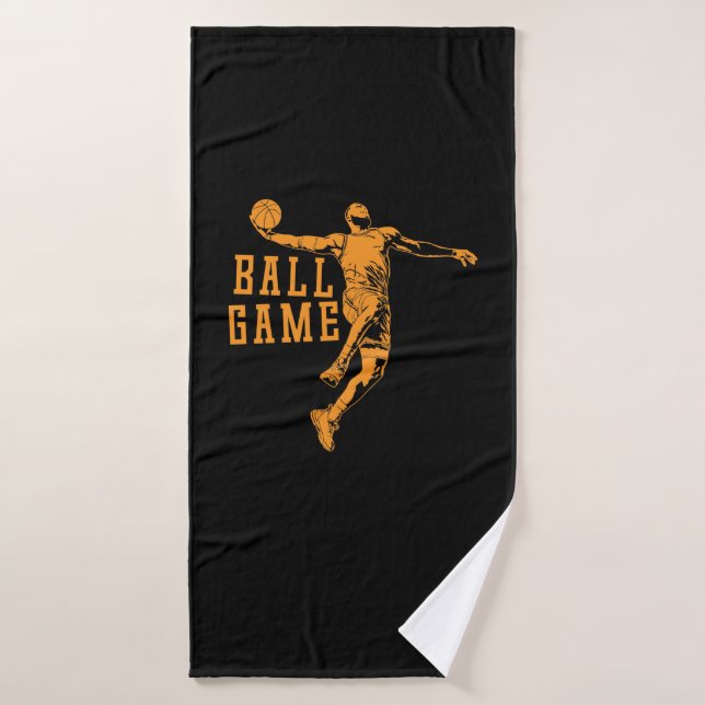 Ball Game basketball Bath Towel (Bath Towel)