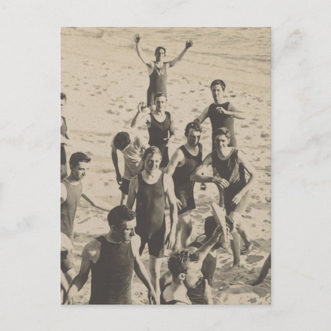 Ball Games on the Beach Postcard (Front)