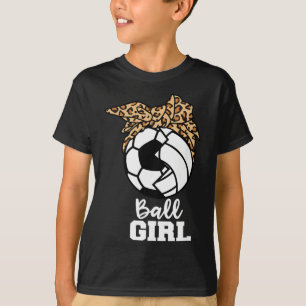 Ball Girl Funny Soccer Volleyball Player T-Shirt