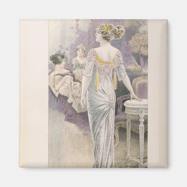 Ball gown, from 'Les Grandes Modes de Paris' Magnet (Front)