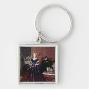 Ball gown of Mary Todd Lincoln Key Ring