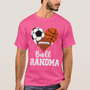 Ball Grandma Funny Soccer Basketball Football T-Shirt