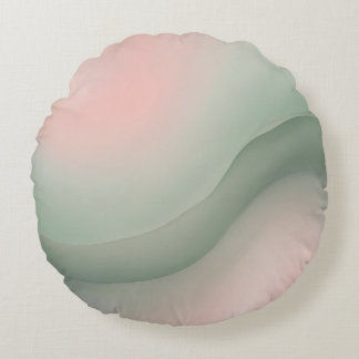 Ball in Pink AI art Round Cushion