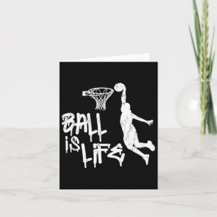 Ball Is Life Basketball Point Guard Team Gifts Men Card