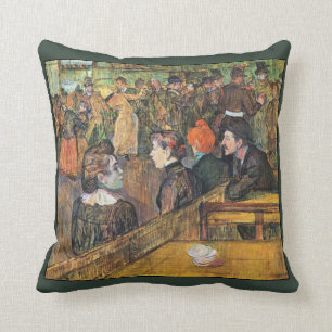 Ball ~ Moulin de la Galette ~1899 Toulouse-Lautrec Cushion