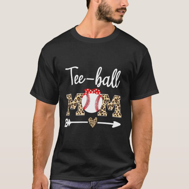 Ball Mum Mother'S Day Ball Mum Leopard Ball T-Shirt (Front)