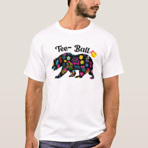 Ball Mum Mother's Day Tee Teeball Mum Bear Basebal
