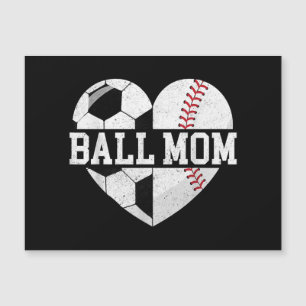Ball Mum Shirt Heart Funny Baseball Soccer Mum