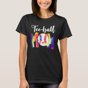Ball Mum Tee Mother's Day Teeball Mum Leopard Funn