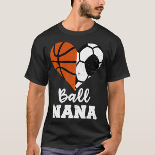 Ball Nana Funny Soccer Basketball Nana Pullover 