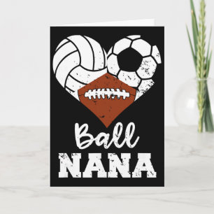 Ball Nana Funny Volleyball Soccer Football  Card