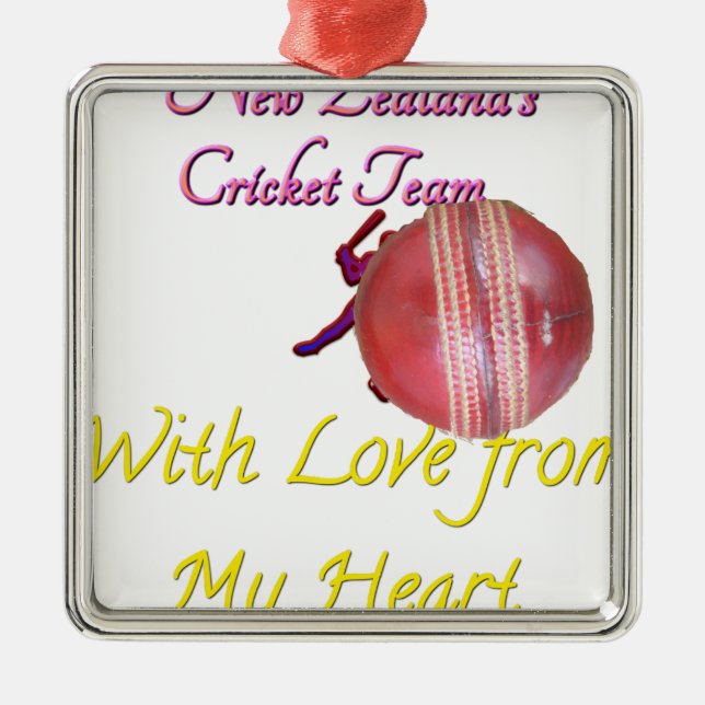 Ball NEWZEALAND Metal Tree Decoration (Front)