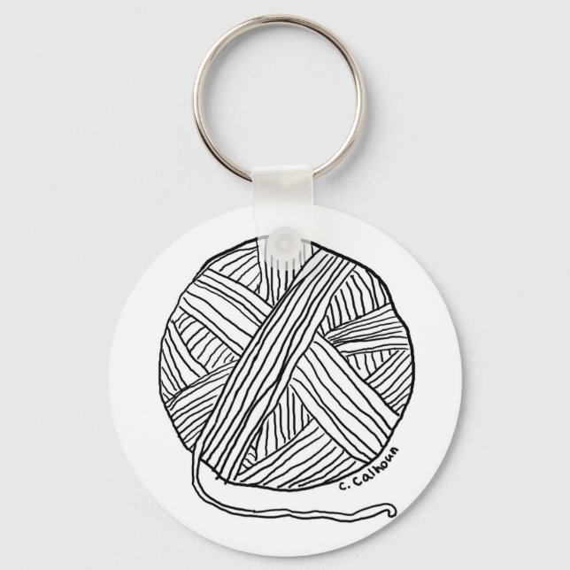 Ball o' Yarn Key Ring (Front)