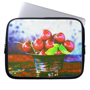 "Ball Of Cherries Fruit" Cute Photo. Buy Now Laptop Sleeve