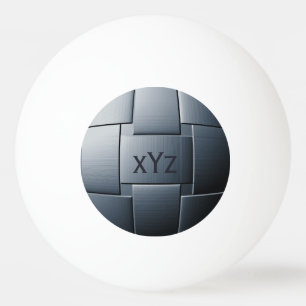 "Ball of Steel" custom ping pong balls