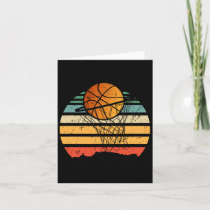 Ball On Basket Basketball Vintage Sport Player Coa Card
