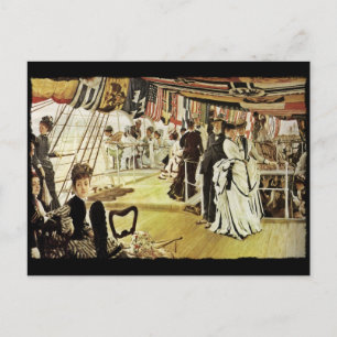 Ball on Shipboard Postcard