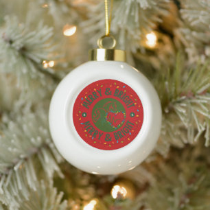 Ball Ornament Merry & Bright