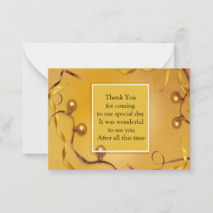 Ball Ornament Thank You Card