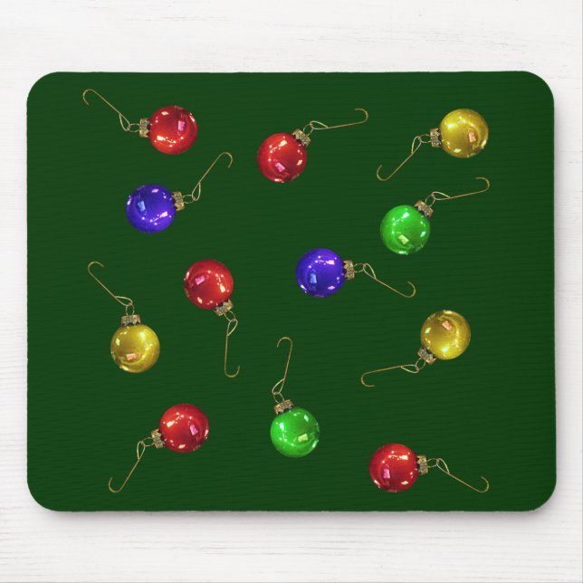 Ball Ornaments Mouse Mat (Front)