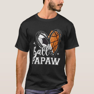 Ball Papaw Soccer Basketball Heart T-Shirt