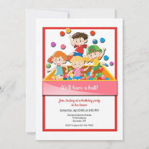 Ball Pit Invitations