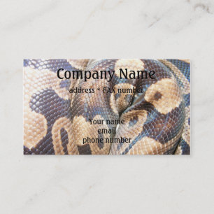 Ball Python Business Card
