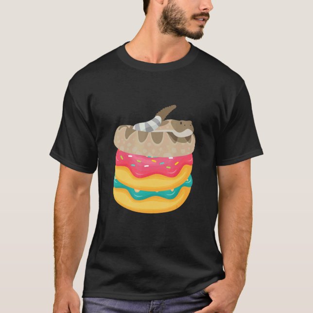 Ball Python Doughnuts Reptile Animal  Herpetology T-Shirt (Front)