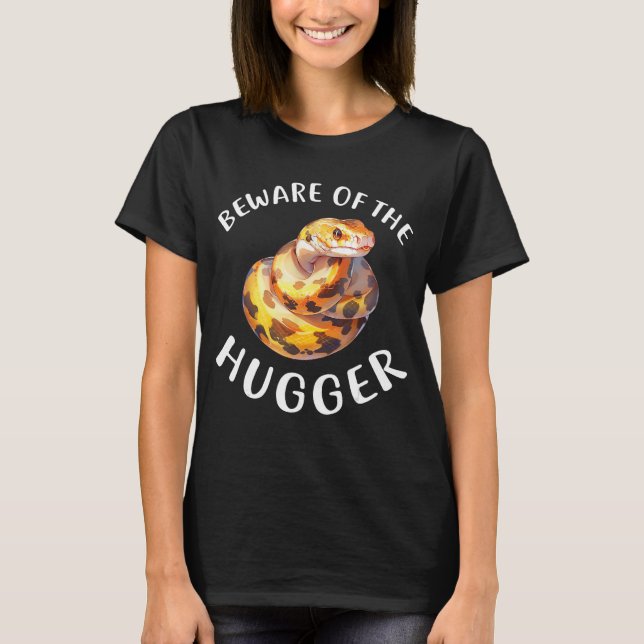 Ball Python Funny Snake Lover T-Shirt (Front)