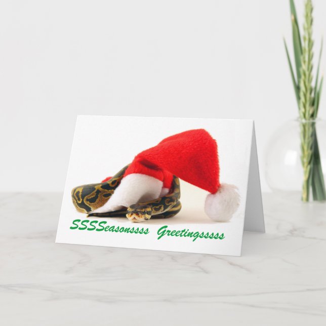 Ball Python Greeting Card (Front)