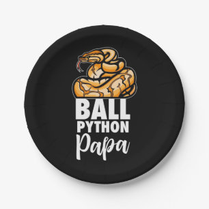 Ball Python Papa Paper Plate