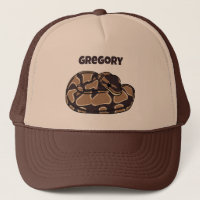 Ball Python Snake, Brown and Tan Personalised