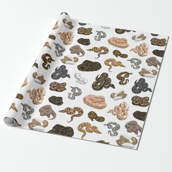 Ball Python Snake Morph Pattern Wrapping Paper | Zazzle.co.uk