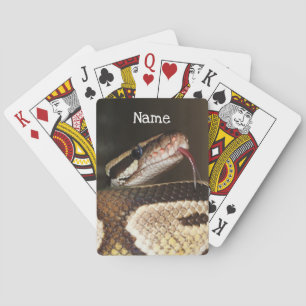 Ball Python Snake Playing Cards