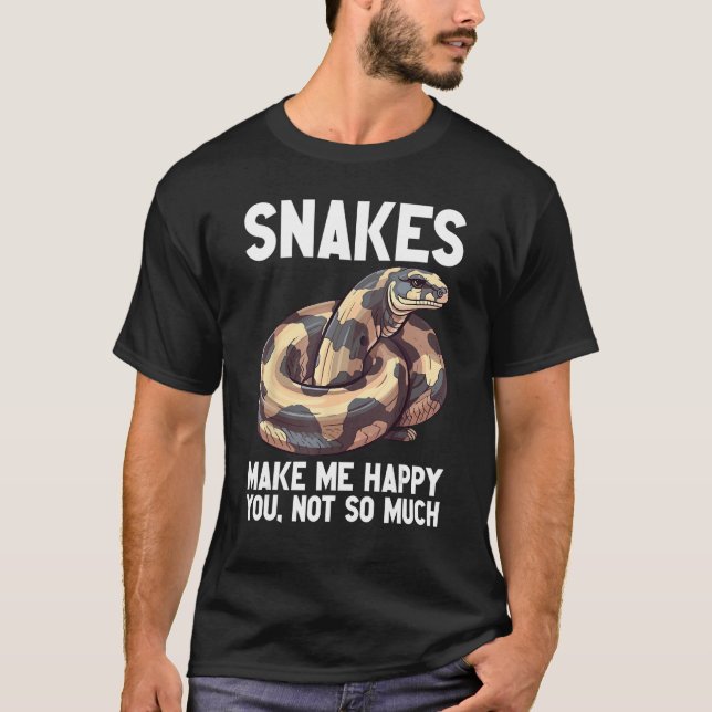 Ball Python Snake  Reptile  Noodle Reptile Snek 8 T-Shirt (Front)
