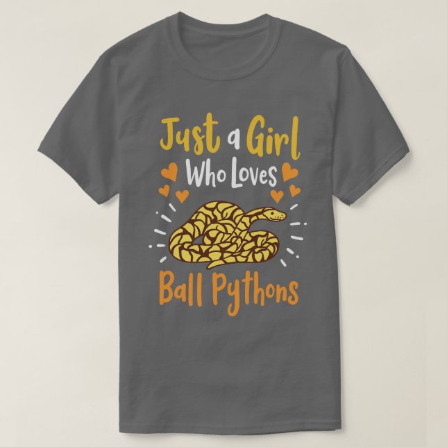 Ball Python Snakes Ball Python Lover T-Shirt (Design Front)