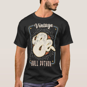 Ball Python Vintage Retro Classic Animal Love 1 T-Shirt