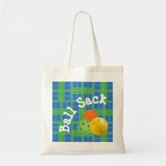 Ball Sack for Pickleballs - Blue and Green Tote Ba Bag