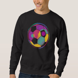 Ball Soccer Graphic Yin Yang Football Boys Girls Sweatshirt