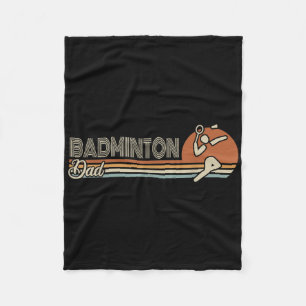Ball Sport Shuttle Sport Retro Badminton Dad Men Fleece Blanket