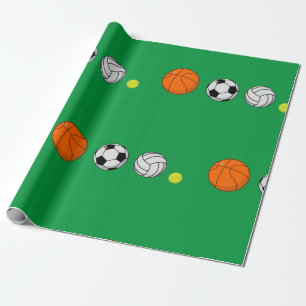 Ball Sports Wrapping Paper
