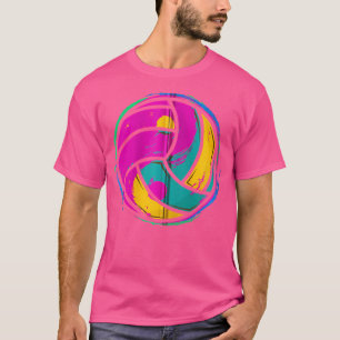 Ball Volleyball Player Girl Women Yin Yang Volleyb T-Shirt